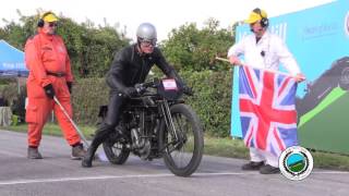 Vintage Style  Class Motorcycles at Kop Hill Climb 2015 [upl. by Ultan]