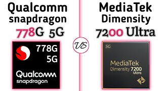 Snapdragon 778G vs Dimensity 7200 Ultra  whats a better For Gaming  TECH TO BD [upl. by Trudi86]