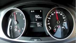 Volkswagen Golf 7 VII 2013 12 TSI acceleration 0  100 kmh 85 bhp [upl. by Anihsit918]