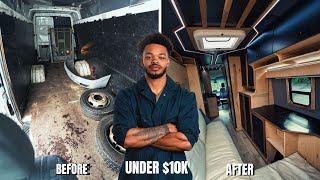 I Built The Ultimate Luxury Camper Van For Less Than 10k  Full Build Start to Finish [upl. by Fulvia687]