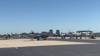 A10Cs 163rd FS Black Snakes Indiana ANG Taxiing out [upl. by Ardelia944]