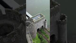 Conwy Castle Is this the best castle in North Wales shortvideo drone 4k shorts [upl. by Kafka886]