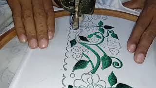 Basic machine Embroidery Stitches Sampler for Beginners  Rizwan Ali Tv [upl. by Luhem]