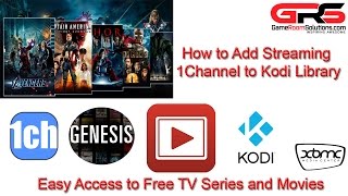 2015 Free TV and Movies with 1Channel XBMC Kodi Library Integration [upl. by Anyah]