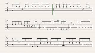 Crossroads Cream live Bass PlayalongJack BruceStandard E tuning [upl. by Millisent]