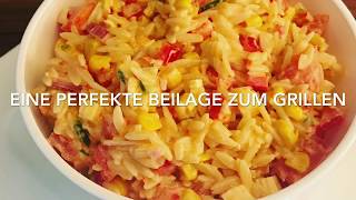 Kritharaki Salat eine leckere Grill Beilage [upl. by Alphonsine931]