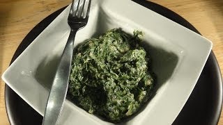 Creamed Spinach with pancetta [upl. by Laughry]