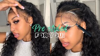 New Halo Braid Frontal Wig 👑 Detailed Install  Pre Plucked Bleached amp Styled  Alipearl Hair [upl. by Retsim]