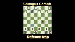 Chungus Gambit 💎  Best chess trap chess gambit checkmate  chesscom shorts [upl. by Ocirrej955]