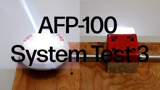 Notifier AFP100 Demo Board System Test 3  SpectrAlert Advance and Wheelock 7002T [upl. by Cock]