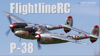 FlightlineRC P38 Lightning quotPacific Silverquot Flight Review [upl. by Thurmond]