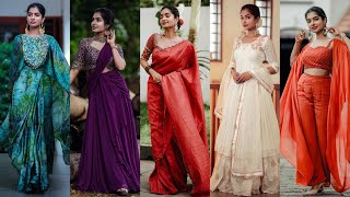 What I wore for Navarathri Series Festive outfit ideas  9 Colours of Navarathri  Asvi Malayalam [upl. by Ettezil]