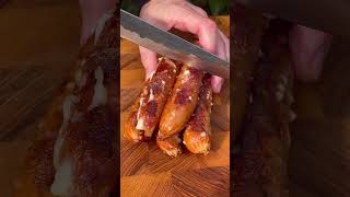 sausage cheese food crispy yummy cooking europe [upl. by Eitteb]