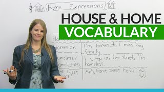 English Vocabulary amp Expressions with HOUSE and HOME [upl. by Comyns]