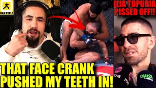 Robert Whittaker explains why h tapped so quickly versus Khamzat ChimaevIlia Topuria gets AngryUFC [upl. by Palladin74]