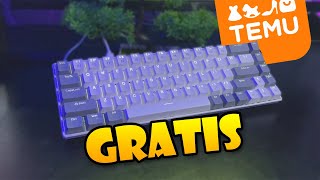 ESTE TECLADO MECANICO ESTA GRATIS EN TEMU [upl. by Polivy]