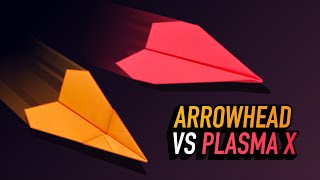 Paper Airplane Tournament — Plasma X vs Arrowhead — Paper Aces Semifinals Race 13 [upl. by Lalaj681]