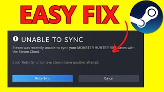 How To Fix Steam Unable To Sync Error  Full Guide 2024 [upl. by Shererd]