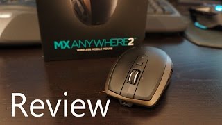 Review Logitech MX Anywhere 2  Akku  Bluetooth  Black Laser Maus sogar auf Glas [upl. by Xylina]