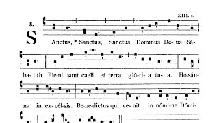 Missa XIII Stelliferi Conditor orbis  In Festis Semiduplicibus 2  Sanctus [upl. by Aidne]