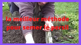 que faire au jardin en fevrier  semer du persil [upl. by Manup]