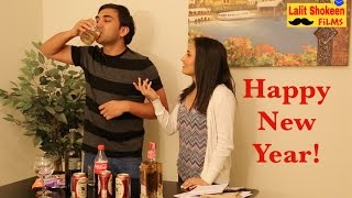 Happy New Year Desi Style   Lalit Shokeen Comedy [upl. by Llerod122]