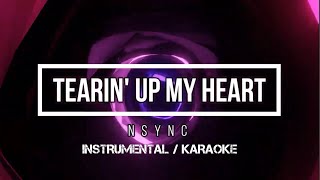 NSYNC  Tearin Up My Heart  Karaoke instrumental w back vocals [upl. by Akehs]