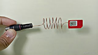 SUPER STRONG TV ANTENNA ASSEMBLY PROCESS USING USED COPPER WIRE AND SMARTPHONE SIM CARD [upl. by Frisse]