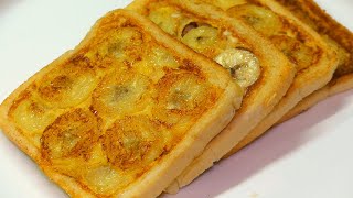 Easy and Delicious Banana French Toast  Banana Toast Recipe [upl. by Elauqsap]