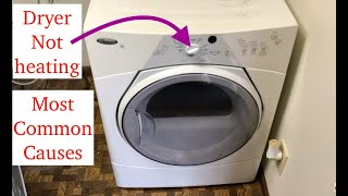 Whirlpool Dryer not heating or drying clothes Most common causes [upl. by Brooke]