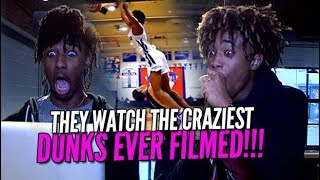 THEY WATCH THE CRAZIEST DUNKS ON THE INTERNET Kaden Archie BCB Reaction [upl. by Edy963]