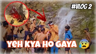 Ye kya hogaya Waterfall pe 😨😱  Rishi Jadhav incident [upl. by Arrej]