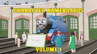 Character Nameboards Volume 1  Trainz Thomas amp Friends [upl. by Ardnosac13]