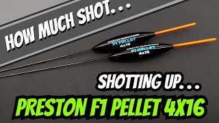 Match Fishing Rig Guide  Shotting Up A Rig  Preston F1 Pellet 4x16  How Much Shot [upl. by Ajan]