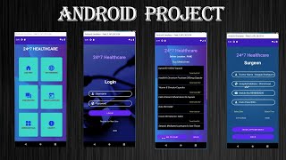 Android Healthcare Project  Android beginner Project  Tutorial  Android  Project  202223 [upl. by Allan]