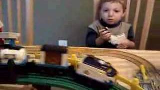 Ethan and Adams Geotrax Layout [upl. by Aneed667]