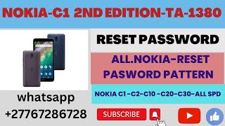 Nokia c1 2nd edition hard resetta1380 removepassword one click with free tool [upl. by Eon]