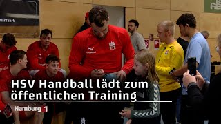 Vor dem Spiel beim ASV HammWestfalen HSV Handball lädt zum öffentlichen Training ein [upl. by Anahir673]