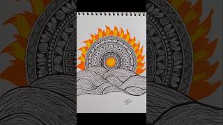 Sun mandala art mandalarts drawing youtubeshorts trending viralvideo sun sunrise artist [upl. by Martynne]