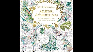 Flip Through Millie Marottas Animal Adventures Coloring Book [upl. by Matthaus635]