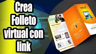 Como hacer un folleto digital en linea gratis y con link [upl. by Aroz]