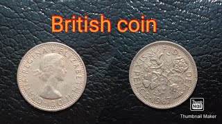 GRATIA REGINA ELIZABETH II DEI SIX PENCE 1967 British coin [upl. by Golden514]