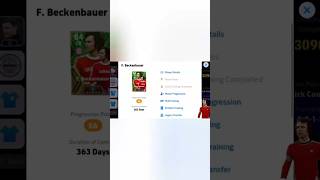 How to do 102 training on F Beckenbauer Epic cardefootball 2024 efootball efootball2024 pes2024 [upl. by Aniret692]