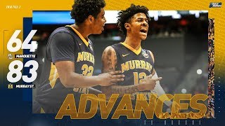 Watch Murray State Ja Morant roll past Marquette in first round of NCAA tournament [upl. by Averir60]