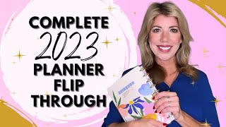 COMPLETE 2023 PLANNER FLIP THROUGH  THE HAPPY PLANNER [upl. by Eibocaj911]