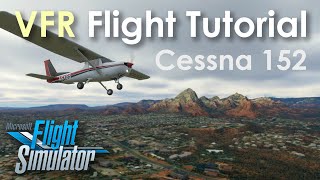 Real Pilot VFR Flight Lesson  Microsoft Flight Simulator  Cessna 152 [upl. by Averyl]