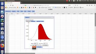 Stat Crunch Normal Calculator [upl. by Ariek]