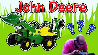 Putting Together a Rolly Toy Tractor With Loader and Excavator  John Deere [upl. by Tenneb]