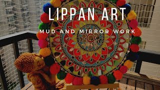 LIPPAN ART  how to make Lippan Art from cone  easiest way of making Lippan Art  mud work [upl. by Yelats]