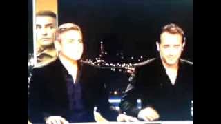 Jean Dujardin et George ClooneyJT 20H [upl. by Vi686]